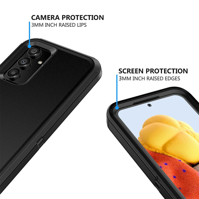 Shockproof Robot Armor Hard Plastic Case with Belt Clip for Samsung Galaxy A54 5G