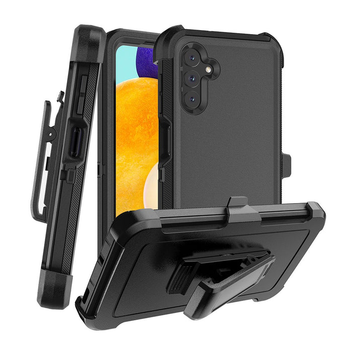 Shockproof Robot Armor Hard Plastic Case with Belt Clip for Samsung Galaxy A15 5G