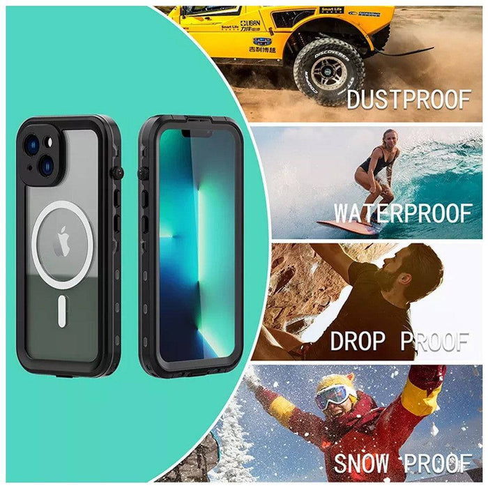 Redpepper Dot+ IP68 Waterproof Case with Magnetic Ring for iPhone 15 Pro