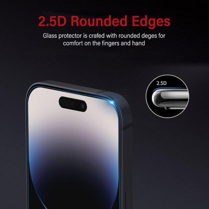 Kinglas Tempered Glass Screen Protector For iPhone 14 Pro(Diamond Glass & Japan Glue Upgrade)