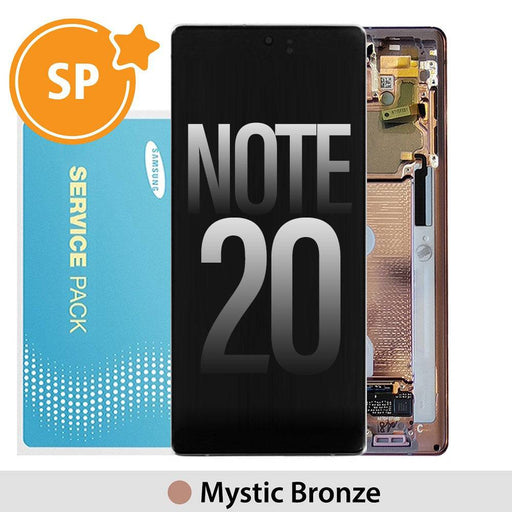 Samsung Galaxy Note 20 N980F OLED Screen Replacement Digitizer GH82-23495B (Service Pack)-Mystic Bronze - JPC MOBILE ACCESSORIES