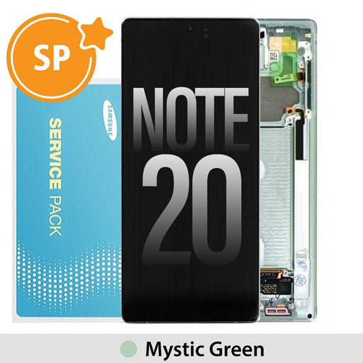 Samsung Galaxy Note 20 N980F OLED Screen Replacement Digitizer GH82-23495C (Service Pack)-Mystic Green - JPC MOBILE ACCESSORIES