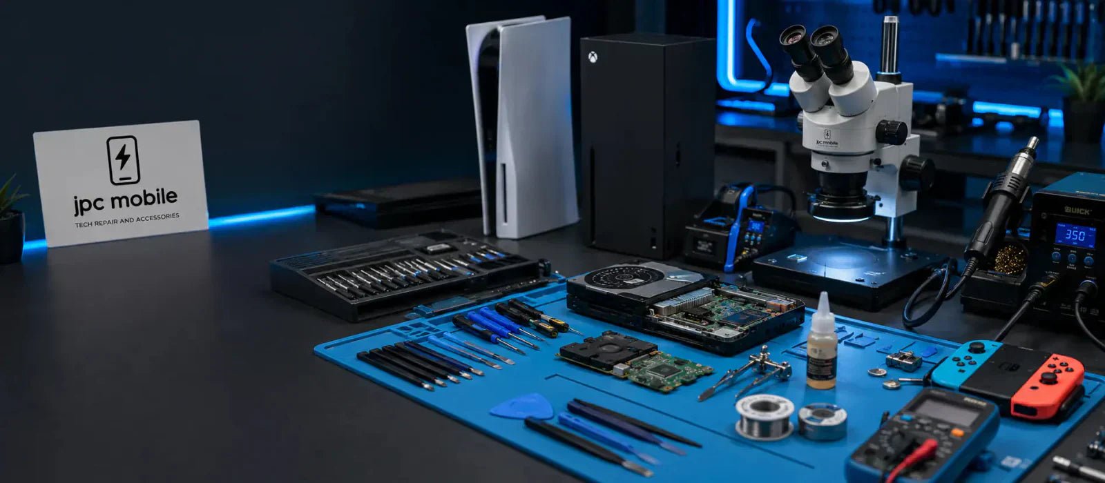 Professional console repair tools for PS5 Xbox and Nintendo Switch repairs