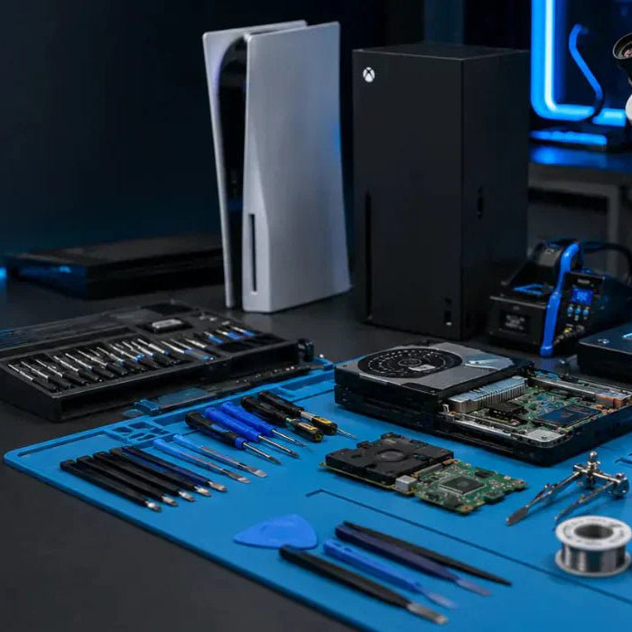 Professional console repair tools for PS5 Xbox and Nintendo Switch repairs