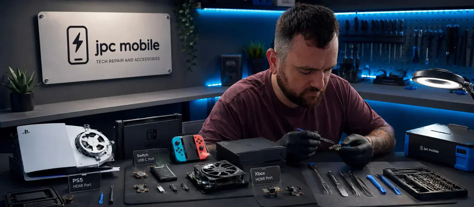 Quality game console replacement parts for PS5 Xbox and Nintendo Switch repairs in Australia