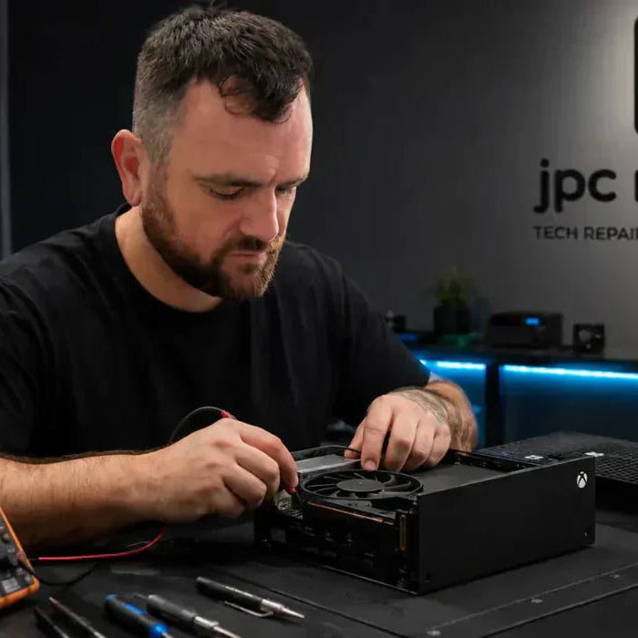 Xbox Series X and Series S no power repair setup with diagnostic tools