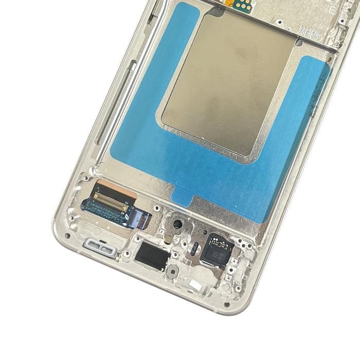Samsung Galaxy S24 Ultra SM-S928B Conjunto de Marco de Pantalla OLED Original Gris Titanio 2600 Nits