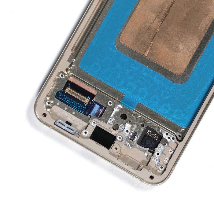 Samsung Galaxy S24 Ultra SM-S928B Conjunto de Marco de Pantalla OLED Original Gris Titanio 2600 Nits