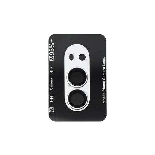 Silver Kinglas frosted-metal camera lens protector for iPhone Duo