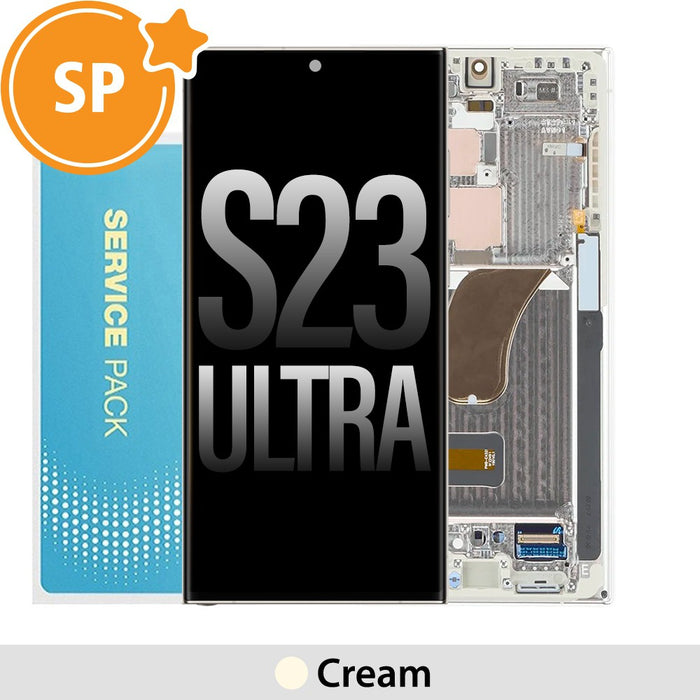 Samsung Galaxy S23 Ultra 5G Screen Repair - Cream