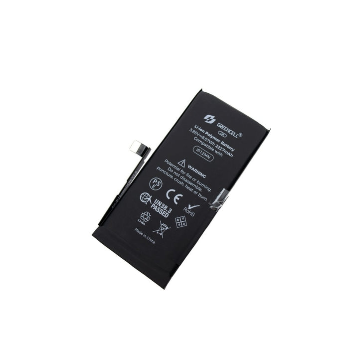 Greencell (2227mAh) iPhone 12 mini CRACK Battery with Adhesive Strips (No Need Soldering & No Need Tag-on)