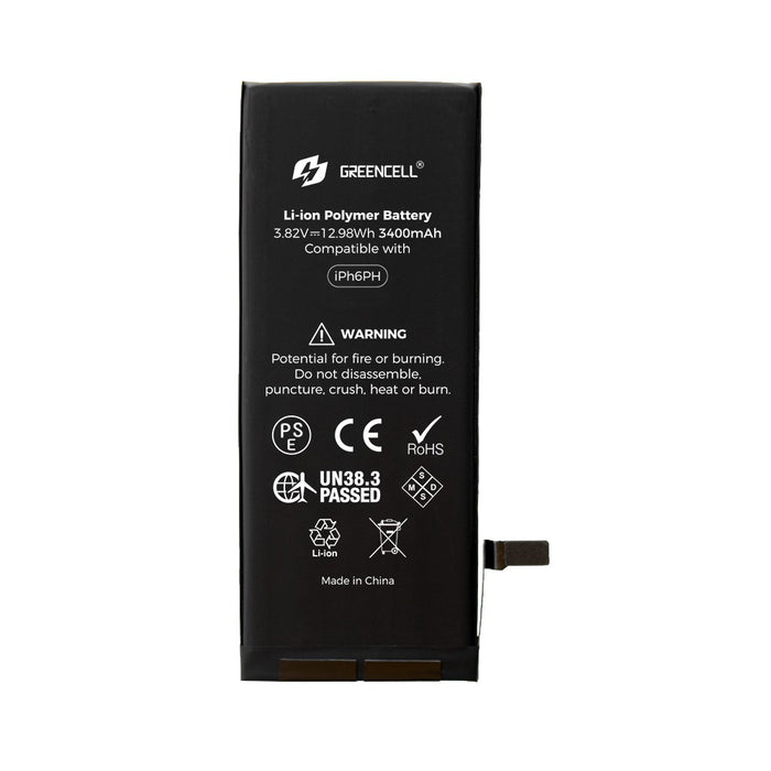 Greencell (High Capacity 3400mAh) iPhone 6 Plus Replacement Battery with Adhesive Strips