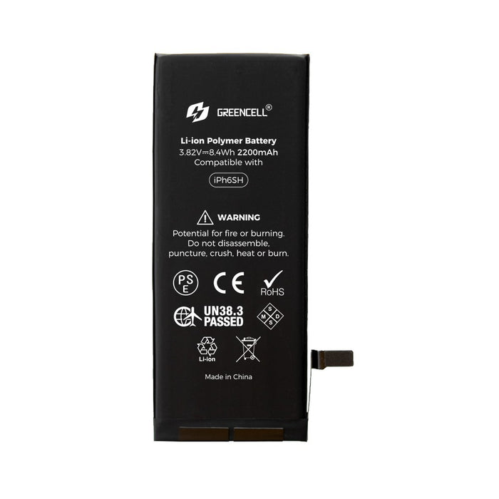 Greencell (High Capacity 2200mAh) iPhone 6s Replacement Battery with Adhesive Strips