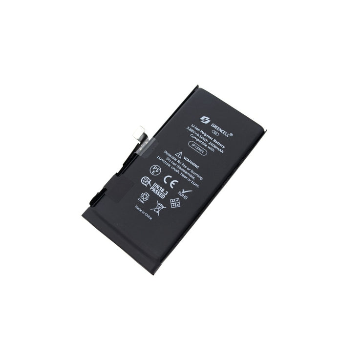 Greencell (2406mAh) iPhone 13 mini CRACK Battery with Adhesive Strips (No Need Soldering & No Need Tag-on)