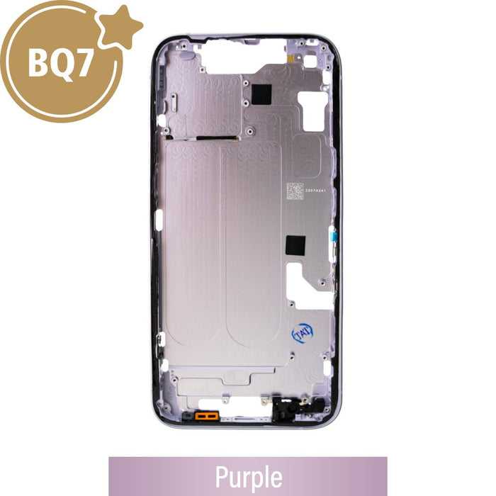 BQ7 Chassis Mid Frame Cover Replacement Assembly for iPhone 14-Purple (CHINA VERSION)