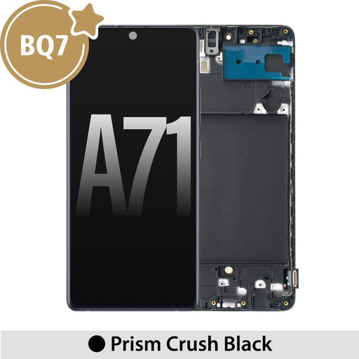 Samsung Galaxy A71 A715F BQ7 OLED Screen Replacement Digitizer with Frame - Prism Crush Black - JPC MOBILE ACCESSORIES