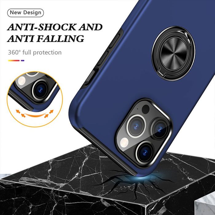 Magnetic Ring Holder Shockproof Cover Case for iPhone 15 Pro Max