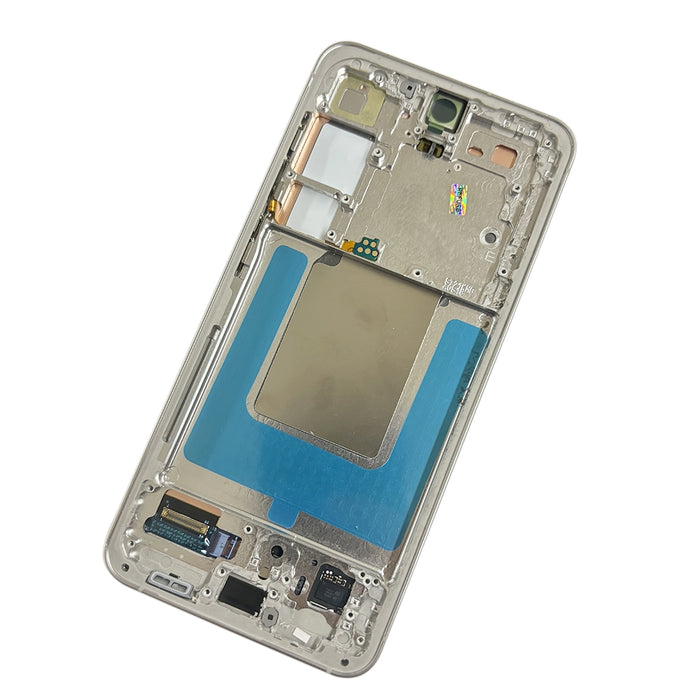 Samsung Galaxy S24 Ultra SM-S928B Conjunto de Marco de Pantalla OLED Original Gris Titanio 2600 Nits