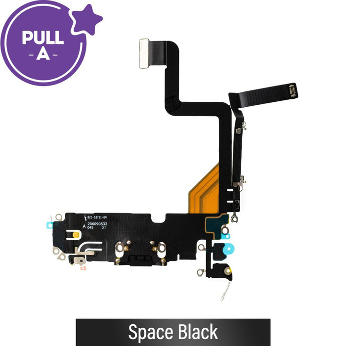 Charging Port for iPhone 14 Pro (PULL-A)-Space Black