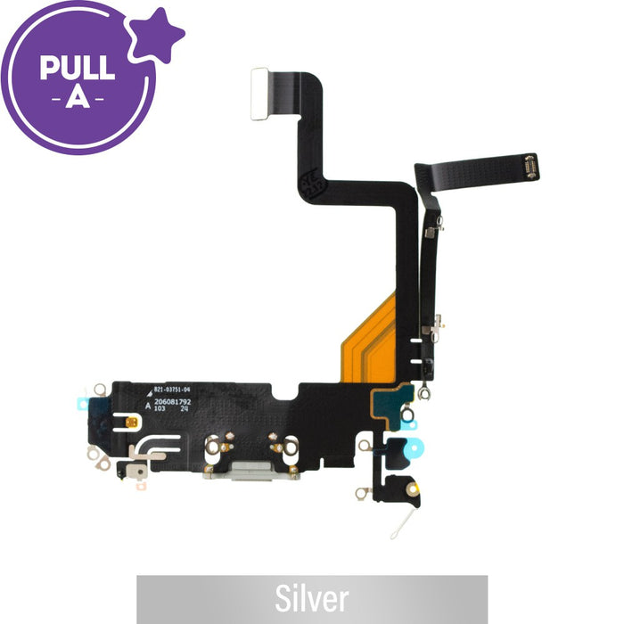Charging Port for iPhone 14 Pro (PULL-A)-Silver