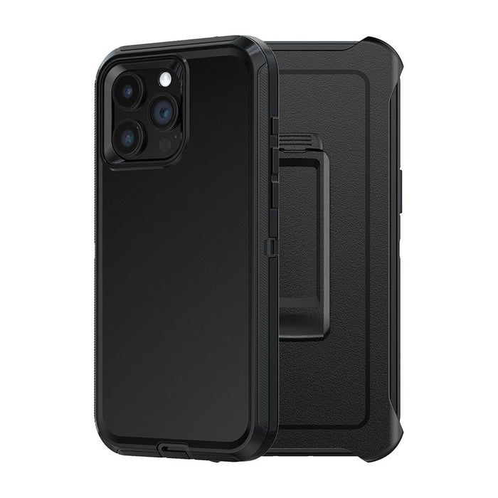 Shockproof Robot Armor Hard Plastic Case with Belt Clip for iPhone 15 Pro Max