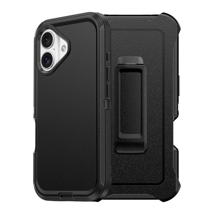 Shockproof Robot Armor Hard Plastic Case with Belt Clip for iPhone 16