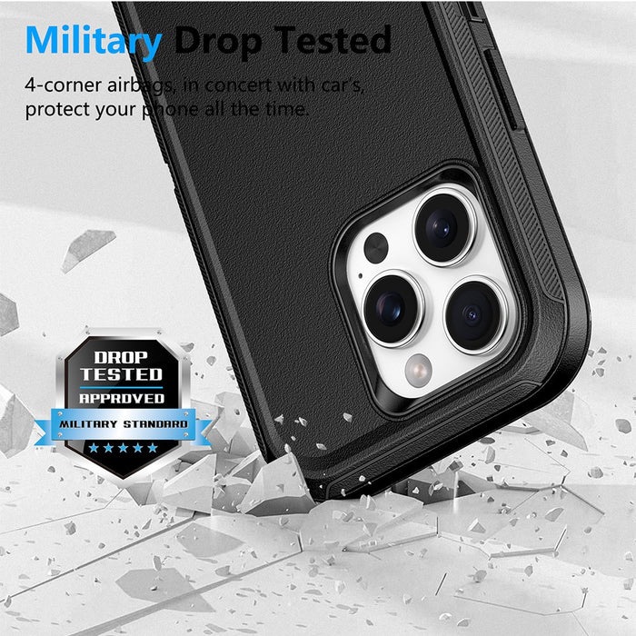 Shockproof Robot Armor Hard Plastic Magsafe Case with Belt Clip for iPhone 16 Pro Max