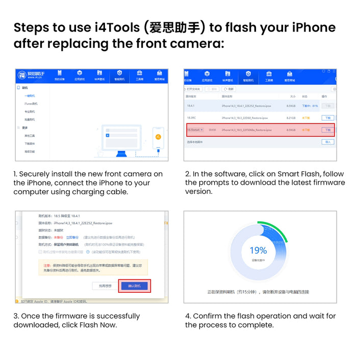 Front Camera for iPhone 15 Pro (PULL-A)