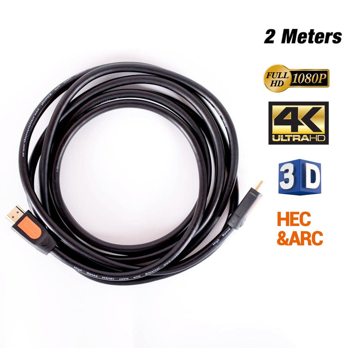 4K Ultra HD HDMI cable V1.4 showing oxygen-free copper construction and full shield design for premium gaming performance