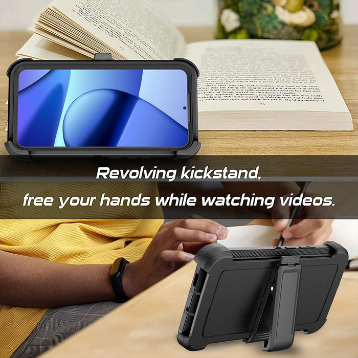 Rotating kickstand on Adventurer Samsung Galaxy S23 armor case