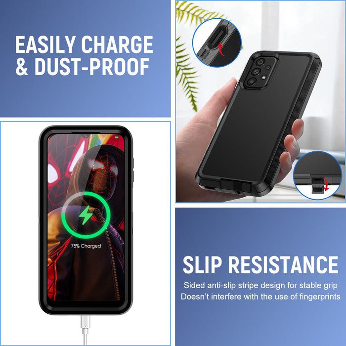 Shockproof Robot Armor Hard Plastic Case with Belt Clip for Samsung Galaxy A53 5G A536