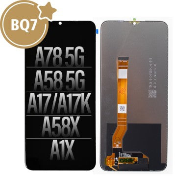 BQ7 LCD Assembly for OPPO A58 5G / A78 5G / A17 A17K / A58X / A1X (As the same as service pack, but not from official OPPO)
