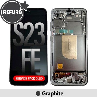 Samsung Galaxy S23 FE REFURB OLED Screen Replacement with Frame - Graphite - JPC MOBILE ACCESSORIES