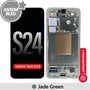 Samsung Galaxy S24 Ultra SM-S928B Conjunto de Marco de Pantalla OLED Original Gris Titanio 2600 Nits