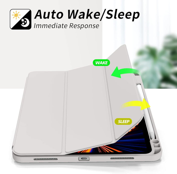 Soft TPU Back Shell Slim Case with Auto Sleep / Wake for iPad Pro 11 (2024)