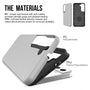 Rhinos Galaxy S23 Plus rugged case PC and TPU materials diagram