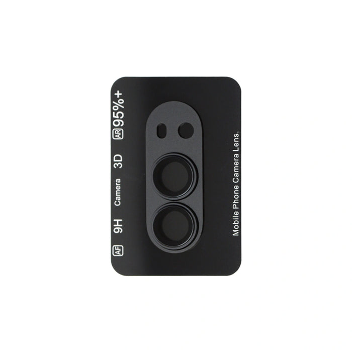 Black Kinglas frosted-metal camera lens protector for iPhone Duo