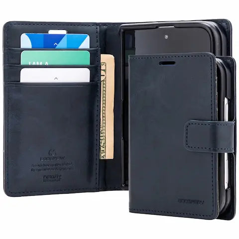 Mercury Blue Moon Diary MagSafe Case for iPhone Duo