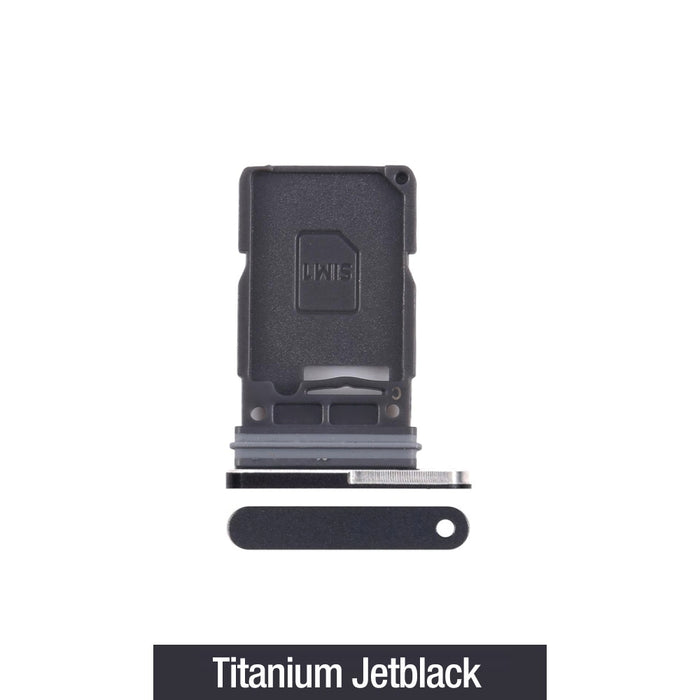 Single SIM Card Tray for Samsung Galaxy S25 Ultra S938B-Titanium Jetblack