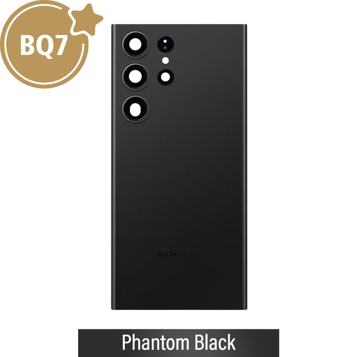 BQ7 Rear Cover Glass for Samsung Galaxy S23 Ultra S918B - Phantom Black