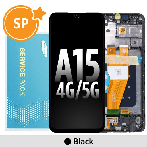 Samsung Galaxy A15 LCD Replacement with Frame (2023) - Black - JPC MOBILE ACCESSORIES