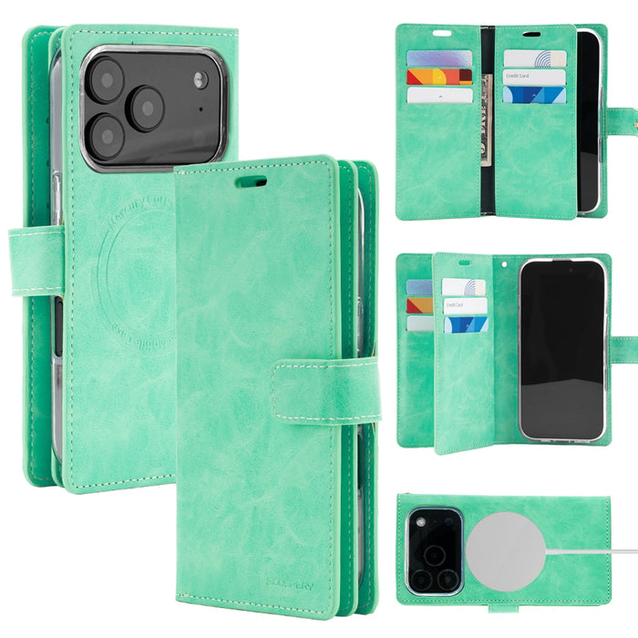 Mercury Mansoor Diary Case With Magnetic Ring for iPhone 17 Pro Max / 18 Pro Max