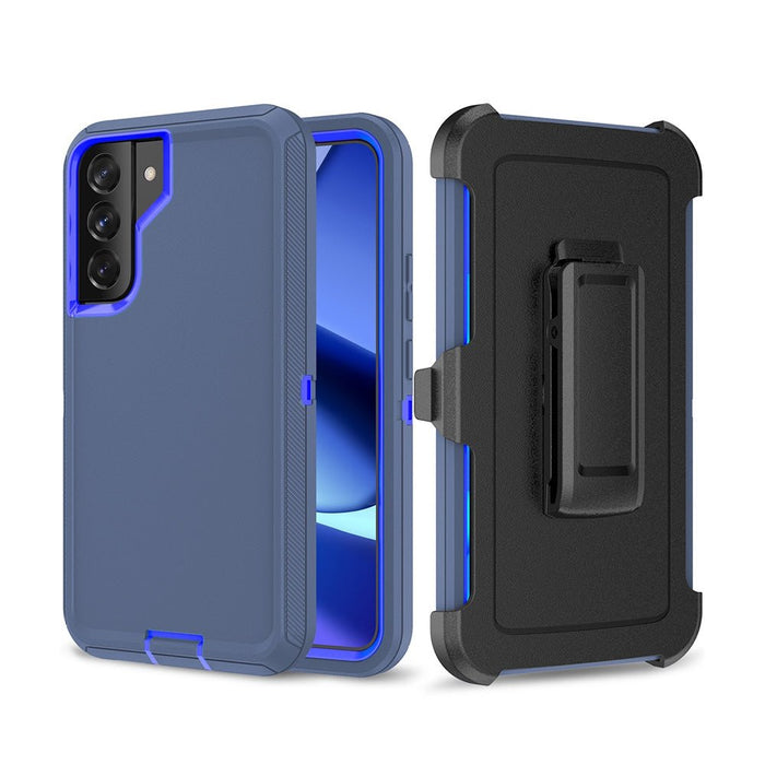 Navy Adventurer Samsung Galaxy S23 case with belt-clip holster