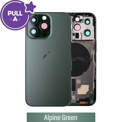 Alpine Green Rear Housing for iPhone 13 Pro with Apple Logo Replacement