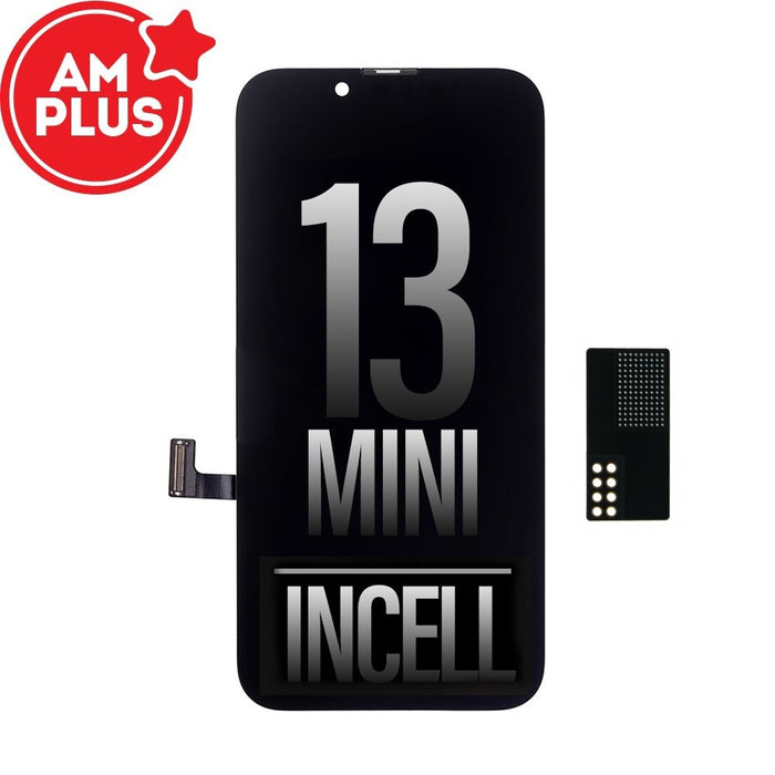 AMPLUS Incell LCD Assembly with Solve Popover Small Board for iPhone 13 mini Screen Replacement (Reserved OEM IC Pads)