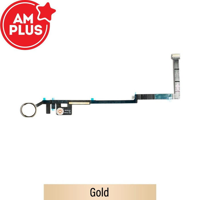 AMPLUS Home Button with Flex Cable for Apple iPad 5 2017 / iPad 6 2018 - Gold Buttons JPC MOBILE ACCESSORIES