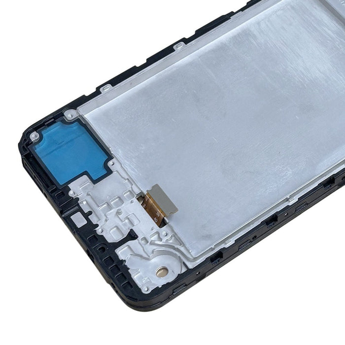 AMPLUS Samsung Galaxy A16 5G A166P midframe component detail showing OLED assembly mounting areas and connector points for professional mobile repair technicians Brisbane