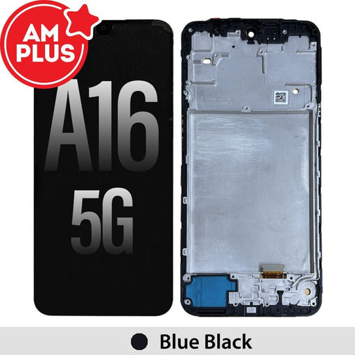 AMPLUS Samsung Galaxy A16 5G OLED screen replacement A166P Blue Black complete digitizer assembly with frame, professional repair parts Brisbane Australia