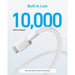 Anker 322 cable iPhone 15 16 fast charging compatibility white braided durable construction Brisbane Australia