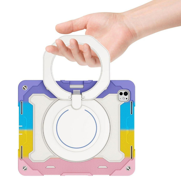 Armor Shockproof Handle Ring Rotation Case Cover for iPad Pro 13 (2024) Armor Case JPC MOBILE ACCESSORIES